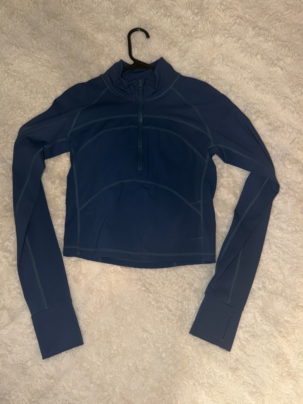 Amazon Deep Blue Quarter-Zip Athletic Top